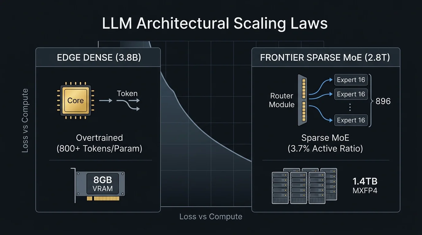 The Two Ends of the LLM Scaling Curve